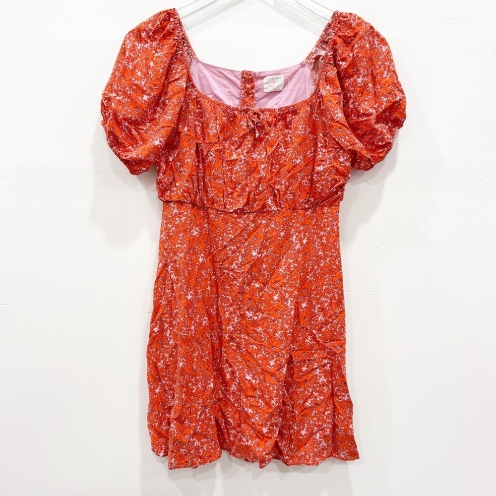 Crewcuts Girls Puff Sleeve Mini Dress Micro Floral Size 14 Spring ‘23